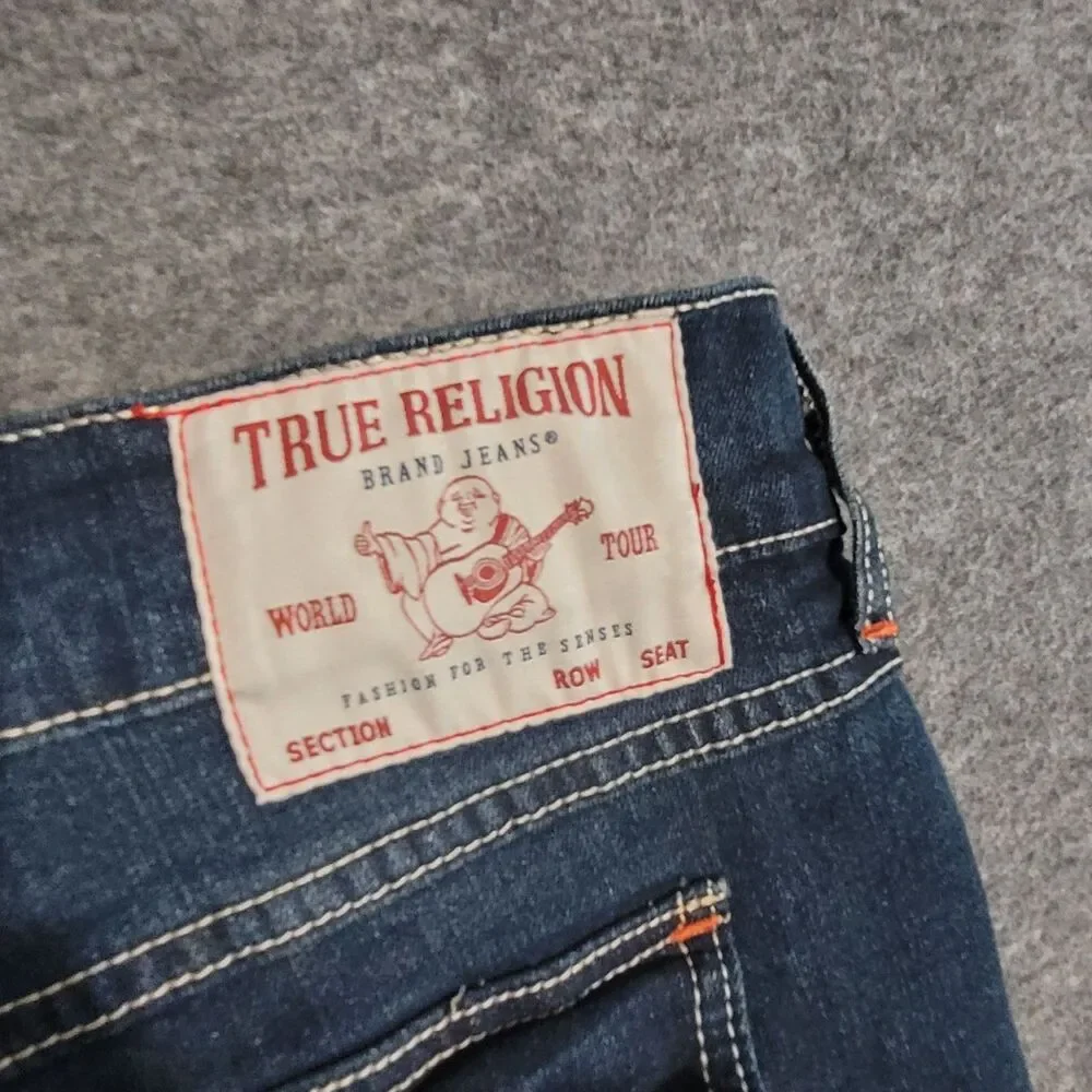 True Religion size 40 Geno Relaxed Slim denim jeans dark wash